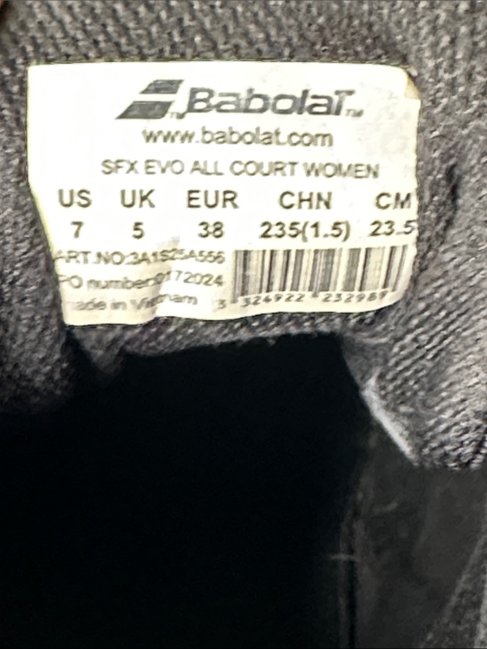 SFX EVO All Court Women's Black Tennis Pickleball Shoes 7 - Picture 10 of 12